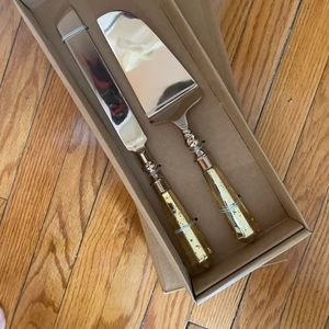 Mercury glass cake cutting NEVER USED